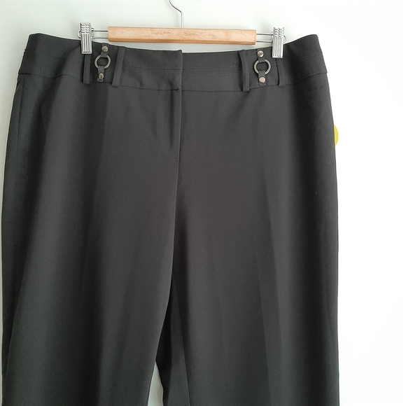 ๐ New - STYLE & CO. Stretch Dress Trousers Neutral Black Sz 16 W - Picture 5 of 10